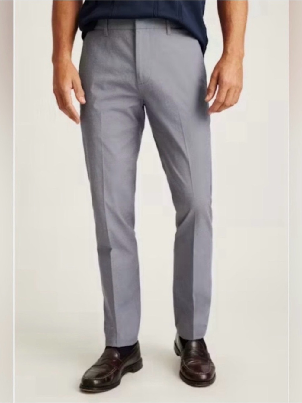 Bonobos Weekday Warrior Dress Pants Monday Blue Basketweave 35/32